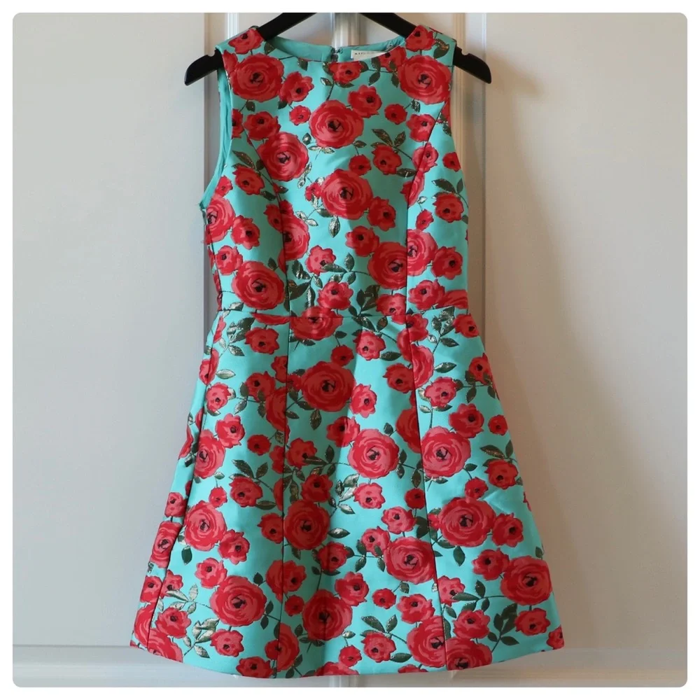 ALICE + OLIVIA Lindsey Structured Jacquard Mini Dress - Picture 3 of 8